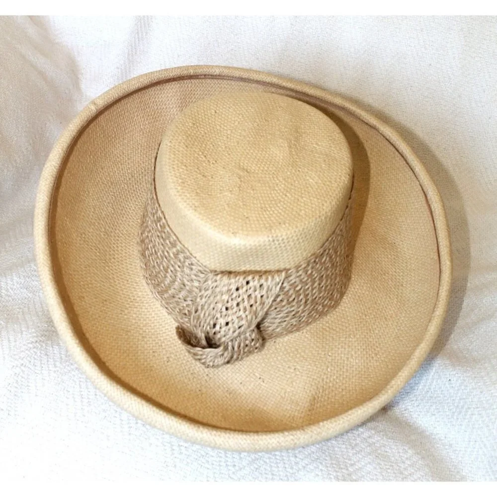 Lily J. by Eric Javits women's sun Hat wrap tie designer Size Small summer - Picture 6 of 12